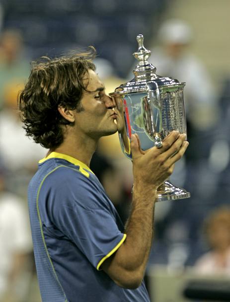 Us Open 2005: Federer b. Agassi (Usa) 6-3 2-6 7-6 6-1. (Ap)